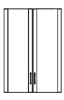 КН-4.5 ЛАК Дверь со стеклом в рамке МДФ (тонир. 2шт)